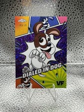 2025 Topps Chrome VeeFriends Dialed in Dog 2025 Manga Speckle Purple 10/10 picture