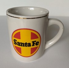 Vtg The Mugger Yuba City Santa Fe Railroad Coffee Tea Mug Cup Circle Cross Logo picture
