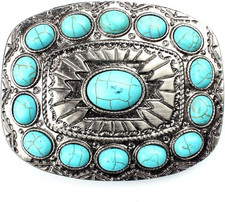 Turquoise Belt Buckle Western Buckles for Ladies picture
