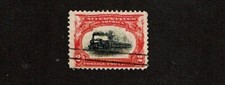 1901 U.S.Pan-Am Expo Commemorative 2c Carm&Blk TRAIN  Sc#295 Used Nice Stamp picture