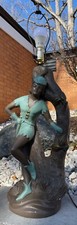 Vintage 50s 60s Peter Pan Robin Hood Plaster Lamp Colonial Arts Mid Century Mod picture