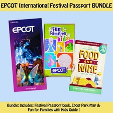 30th Food & And Wine Festival Passport Bundle book + Epcot Map 2026 Disney World picture