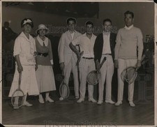 1922 Press Photo Tennis stars Florence Sutton, Mary Browni, Maurice McLaughlin picture