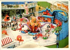 FL Haines City CIRCUS WORLD AMUSEMENT PARK Das Monster Octopus Ride 4X6 Postcard picture