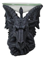 Occult Winged Baphomet Sabbatic Goat Pentagram Candle Oil Tart Scent Burner picture