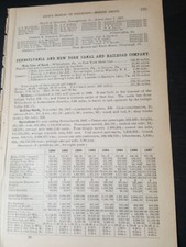 1888 train report PENNSYLVANIA & NEW YORK CANAL AND RAILROAD COMPANY WilkesBarre picture