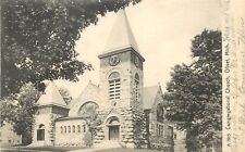 c1906 Lithograph Postcard Congregational Church, Olivet MI Eaton County Posted picture