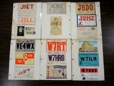 90 - 1930's/1940's  Vintage Lot of Ham Radio DX QSL Cards Rare Prefixes picture