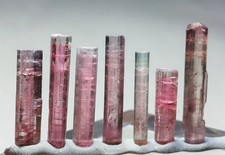 Pink colour terminated jewelery size tourmaline crystals - 30 Carats picture