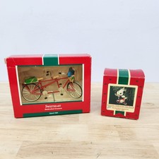 Vintage 1980s Hallmark Keepsake Ornaments Lot of 2 picture
