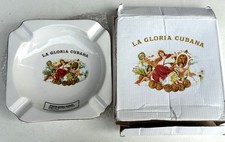 Vtg  La Gloria Cubana Logo - 4 Slots Ceramic Cigar Ashtray w/Box--NOS picture