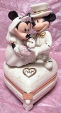 LENOX Disney Mickey and Minnie Mouse Sweethearts Wedding Treasure Box MINT picture
