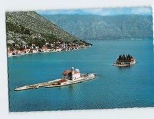 Postcard Our Lady of the Rocks Islet in the Bay of Kotor Perast Montenegro picture