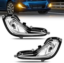 Fog Lights Compatible with 2012-2017 Hyundai Accent Front Bumper Driving Fog Lam picture