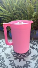 Tupperware Classic  Push Button Pitcher 2 Liter pink Color New picture