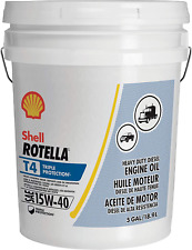 Shell Rotella T4 Triple Protection Diesel Engine Oil 15W-40 Fast Ship 5 Gallon  picture