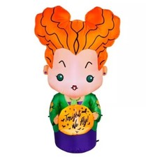 DISNEY HOCUS POCUS 3.5 FT Winifred Sanderson Halloween Inflatable Tonight We Fly picture