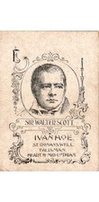 Sir Walter Scott IVANHOE Novelist Portrait Advertising Blotter ~1910s Era picture