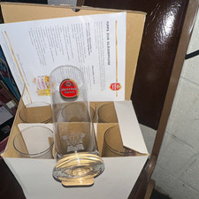 Reissdorf Kölsch Kölsch Beer Glasses Set w/ Original Box Breweriana 6 Pack premi picture