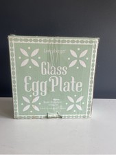 NIB Longaberger Glass Egg Plate picture