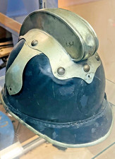 Vtg Firemen Helmet WW1 1900's Leather Antique Fire Fighter German Kaiser Pickelh picture