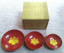 WW2 II 1936 Former Japanese Military Triumphal Return Commem. Sake Cup 3-Types picture