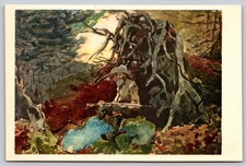 Winslow Homer Campfire Man Rifle Art Institute Chicago Max Jaffé Postcard PC202 picture