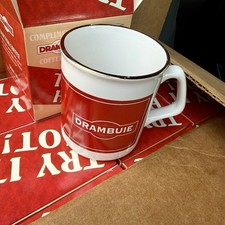 Vintage Drambuie Liqueur Coffee Mugs Set 12 Case New In Box Try It Hot Scottish picture