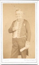 Adolphe THIERS Outfit d'Académicien Academie Francaise Photo CDV Trinquart Paris picture