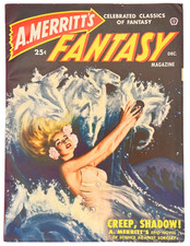 A MERRITTS FANTASY Pulp Magazine Vol 1 #1 Dec 1949 First Issue Good Girl Art picture