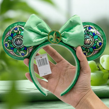 Loungefly Disney Princess Stained Glass Collection Tiana Ears Exclusive Headband picture