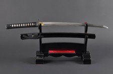 Geometric Wakizashi - Damascus Steel Hand Forged Full Tang Battle Ready picture