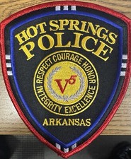 Vintage Hot Springs, AR Police Dept. Patch picture