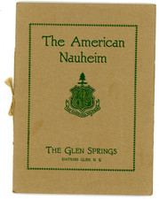 The American Nauheim The Glen Springs Watkins Glen NY 1922 booklet  Leffingwell picture
