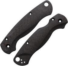 Flytanium Weave Carbon Fiber Lotus Handle Scales For Spyderco Paramilitary 2 picture