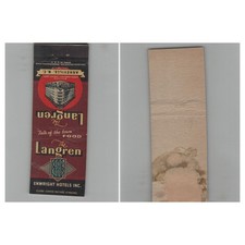 Matchbook Cover The Langren Hotel Asheville NC picture