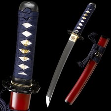 20'' Clay Tempered T10 Steel Mini Katana Japanese Samurai Tanto Sword Full Tang picture