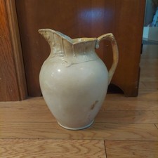 Antique WARRANTED Goodwin Brothers Ironstone Pitcher **RARE** 1885-1898 Ohio picture