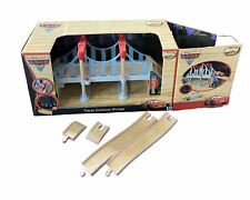 Disney Cars 2 Wood Collection Train Set Light-Up Tokyo Bridge In Box No Car picture