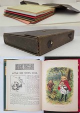 1900 antique SALESMAN SAMPLE 5 child books set CHINA BIBLE FAIRY TALES ALPHABET picture