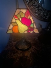 Tiffany Style Stained Glass Fairy Light Lamp Tea Light Holder picture