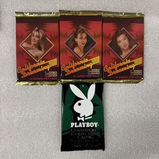 1-Playboy Centerfold Collector Cards + 3 California Dreaming. 4-sealed Pack Lot picture