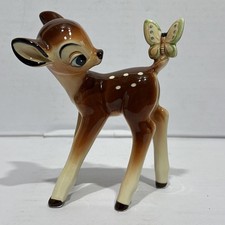 Vintage Bambi Porcelain Figurine Walt Disney Productions Made in Japan 5.5” picture