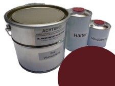 1 liter set 2K car paint German Democratic Republic Maron no clear coat red brown moped Simson SR2 picture