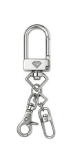 Diamond Supply Co U‑Lock Key Chain Silver Carabiner New in Box picture