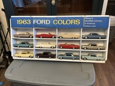 1963 Ford Dealership Model Colors Wall Display. EXTREMELY RARE. picture