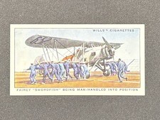 1939 Wills Life In The Royal Navy #29 Fairey Swordfish HMS Furious Tobacco Card picture