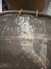Vtg Large WYETH Galvanized Metal Funnel Farm Garage Decor Antique 11” wide picture