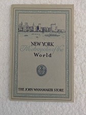 NEW YORK CITY AND THE WANAMAKER STORE Compliments of John Wanamaker circa 1916 picture