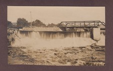 Upper Dam Parishville New York St. Lawrence NY Adirondacks RPPC Real Photo # 14 picture